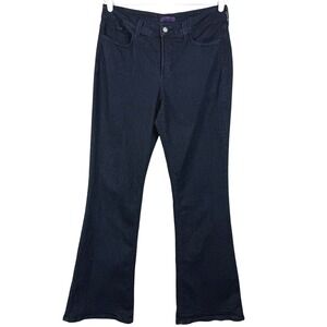NYDJ‎ Women's Dark Wash Bootcut Jeans Embellished Pockets Size 10